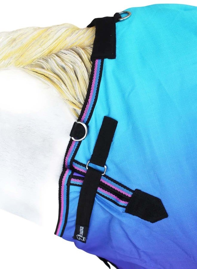 تشالنجر غطاء شتوي للخيول، 84 بوصة، 1200D، مبطن بصوف متوسط الوزن، حزام بطن، 394LG - Image 4